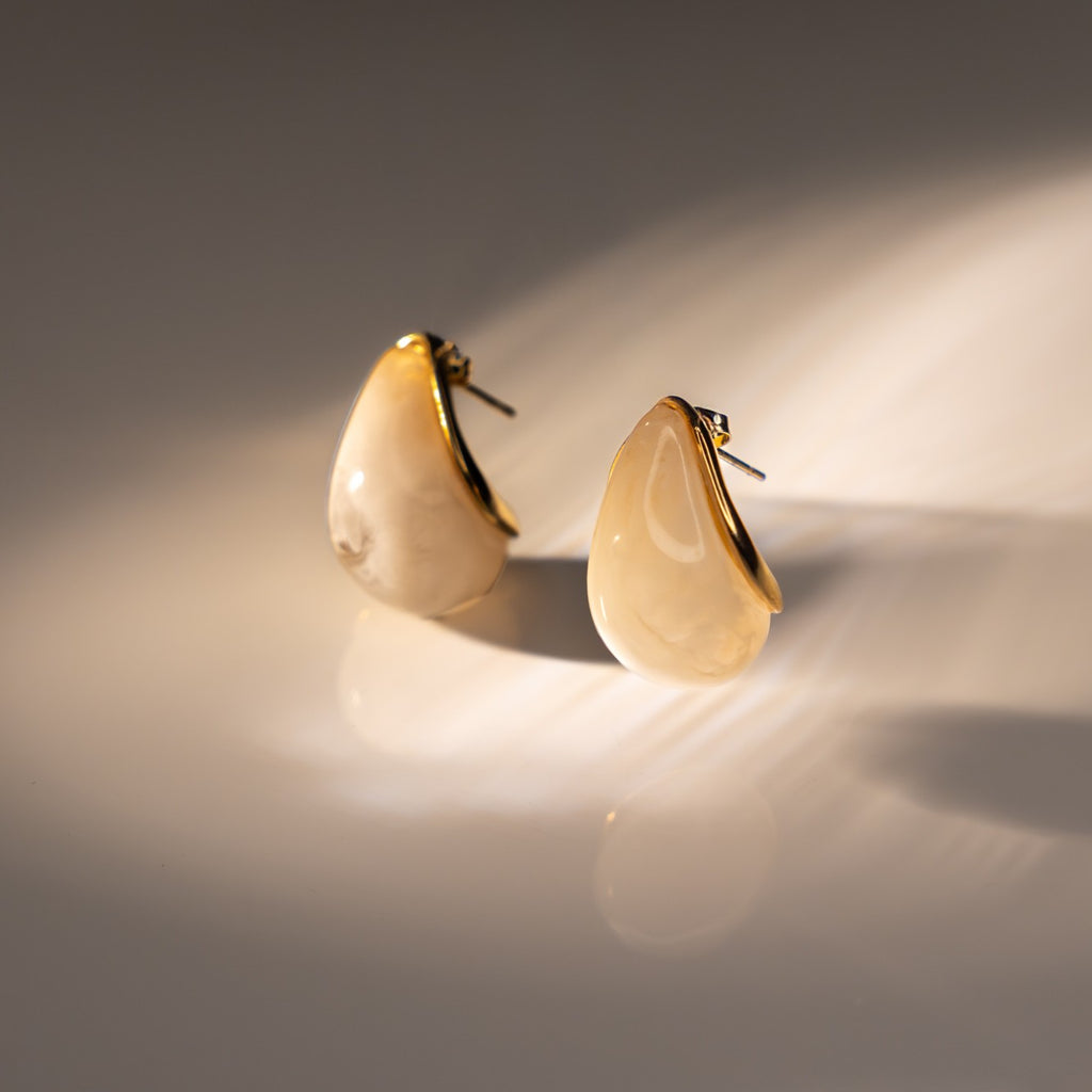 Marbled Resin J-Hoops
